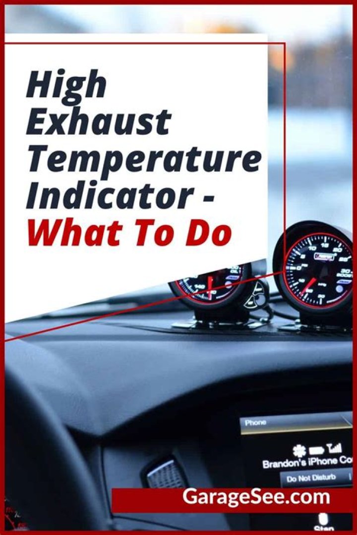 What causes high exhaust temp in gas engine?